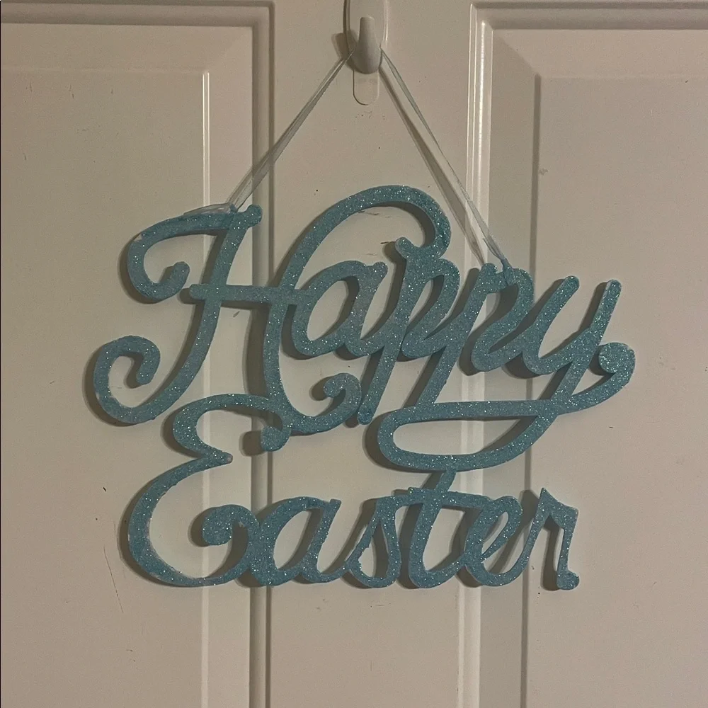 Happy Easter hanging plaque